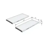 BOSCH 1987432161 Filtro, aire habitáculo