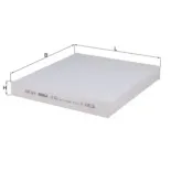 MAHLE LA833 Filtro, aire habitáculo