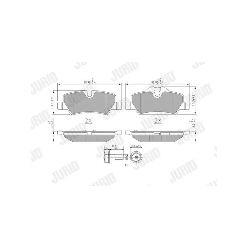 JURID 573763J Juego de pastillas de freno