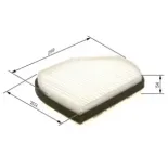 BOSCH 1987432001 Filtro, aire habitáculo