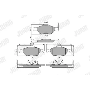 JURID 572576J Juego de pastillas de freno