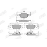 JURID 572576J Juego de pastillas de freno