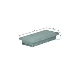 MAHLE LX1001 Filtro de aire