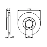 BOSCH 0986478844 Disco de freno (Unidad)