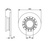 BOSCH 0986479389 Disco de freno (Unidad)