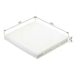 BOSCH 1987432092 Filtro, aire habitáculo
