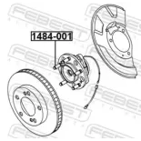 FEBEST 1484-001 Perno de rueda