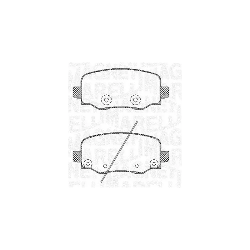 MAGNETI MARELLI 363916060794 Juego de pastillas de freno