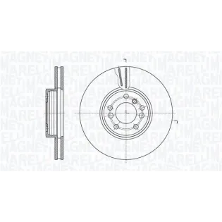 MAGNETI MARELLI 361302040414 Disco de freno (Unidad)