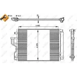 NRF 350334 Condensador, aire acondicionado