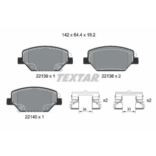TEXTAR 2213901 Juego de pastillas de freno