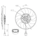 NRF 47919 Ventilador, refrigeración del motor