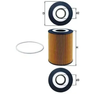 MAHLE OX359D Filtro de aceite