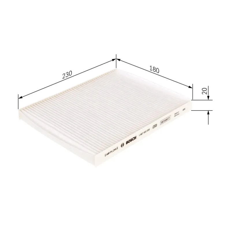BOSCH 1987432253 Filtro, aire habitáculo