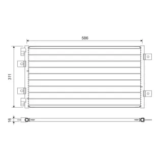 VALEO 818006 Condensador, aire acondicionado