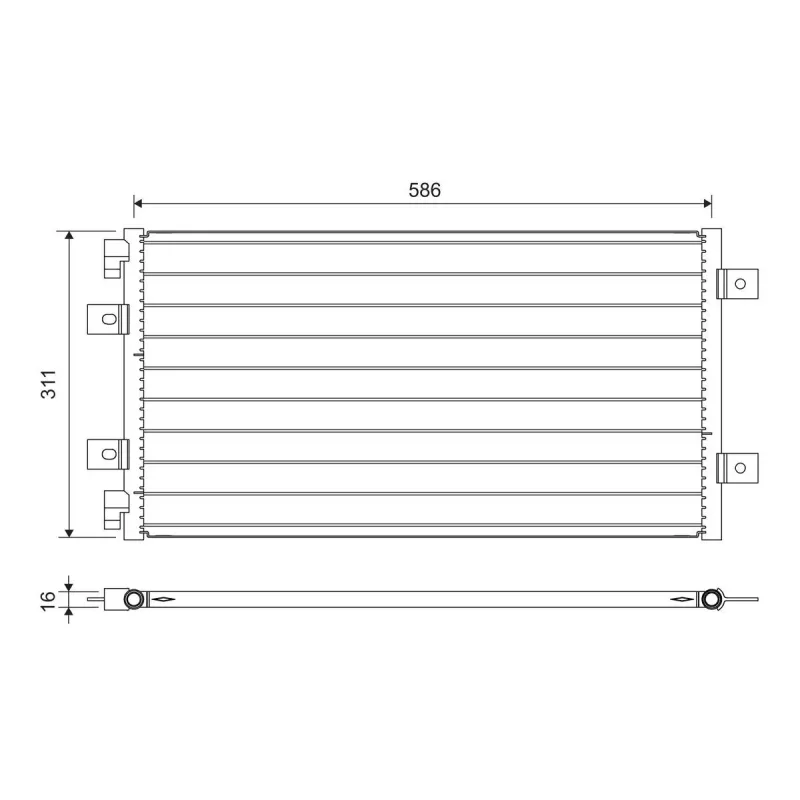 VALEO 818006 Condensador, aire acondicionado