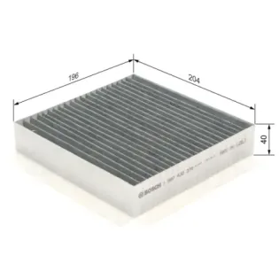 BOSCH 1987432378 Filtro, aire habitáculo