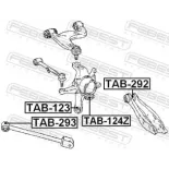 FEBEST TAB-293 Suspensión, Brazo oscilante