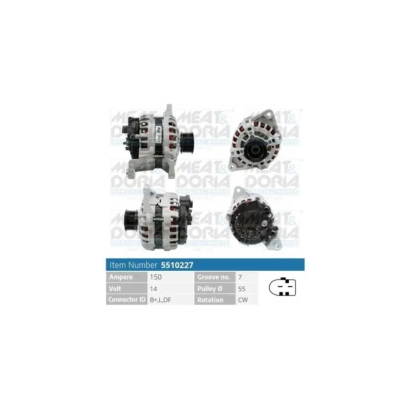 MEAT & DORIA 5510227 Alternador