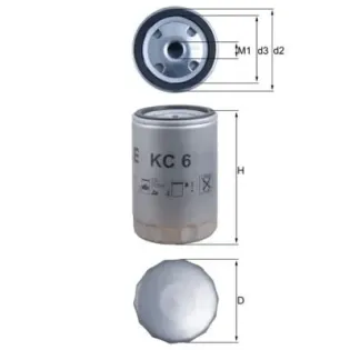 MAHLE KC6 Filtro combustible