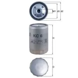 MAHLE KC6 Filtro combustible