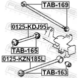 FEBEST 0125-KDJ95 Barra oscilante, suspensión de ruedas