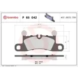BREMBO P65042 Juego de pastillas de freno