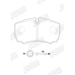 JURID 2912309560 Juego de pastillas de freno