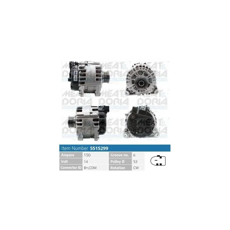 MEAT & DORIA 5515299 Alternador