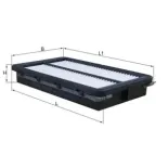 MAHLE LX4759 Filtro de aire