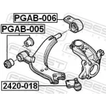 FEBEST PGAB-006 Suspensión, Brazo oscilante