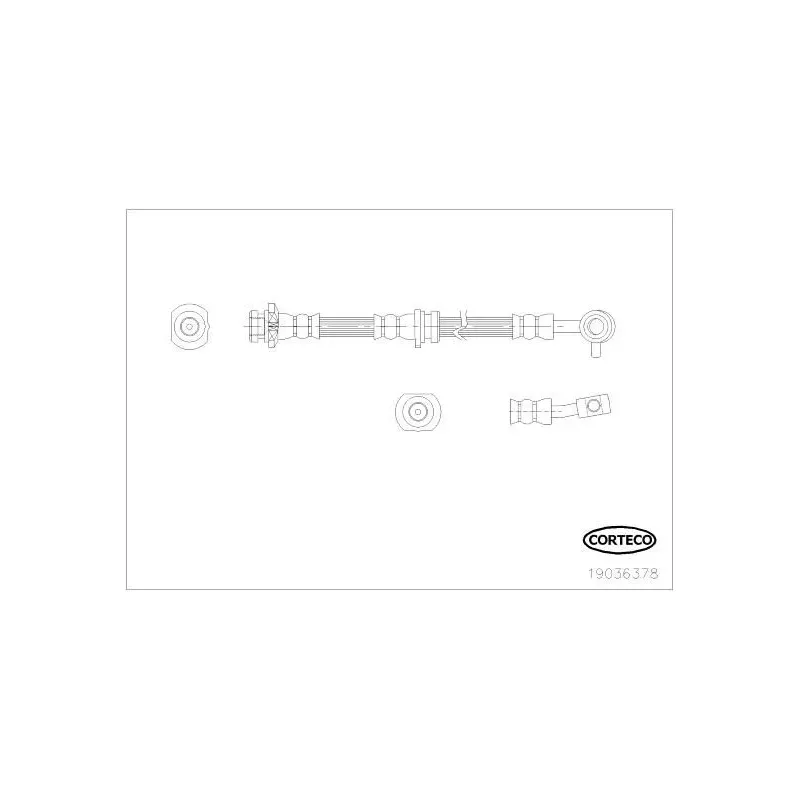 CORTECO 19036378 Tubo flexible de frenos