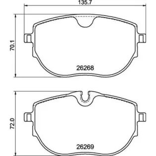 BREMBO P85187 Juego de pastillas de freno