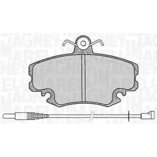 MAGNETI MARELLI 363916060203 Juego de pastillas de freno