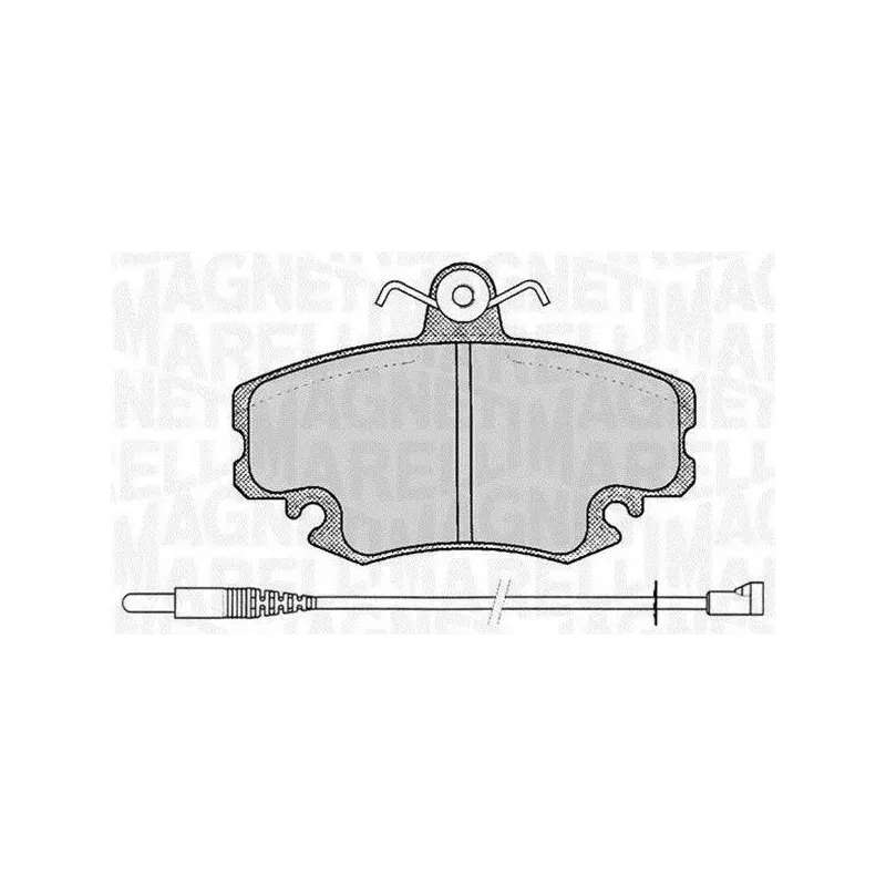 MAGNETI MARELLI 363916060203 Juego de pastillas de freno