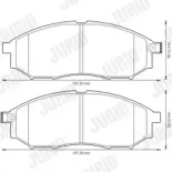 JURID 572575J Juego de pastillas de freno