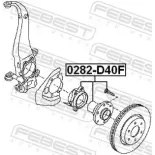FEBEST 0282-D40F Buje de rueda