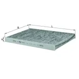 MAHLE LAK31 Filtro, aire habitáculo