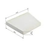 BOSCH 1987432081 Filtro, aire habitáculo