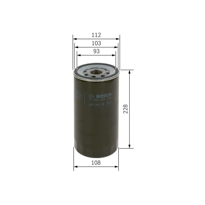 BOSCH F026407048 Filtro de aceite