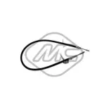 Metalcaucho 81125 Cable de accionamiento, accionamiento del embrague