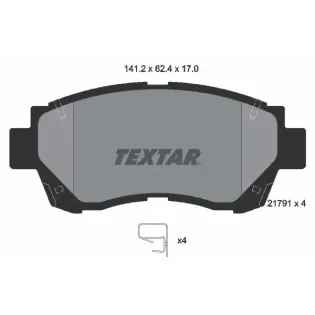TEXTAR 2179101 Juego de pastillas de freno