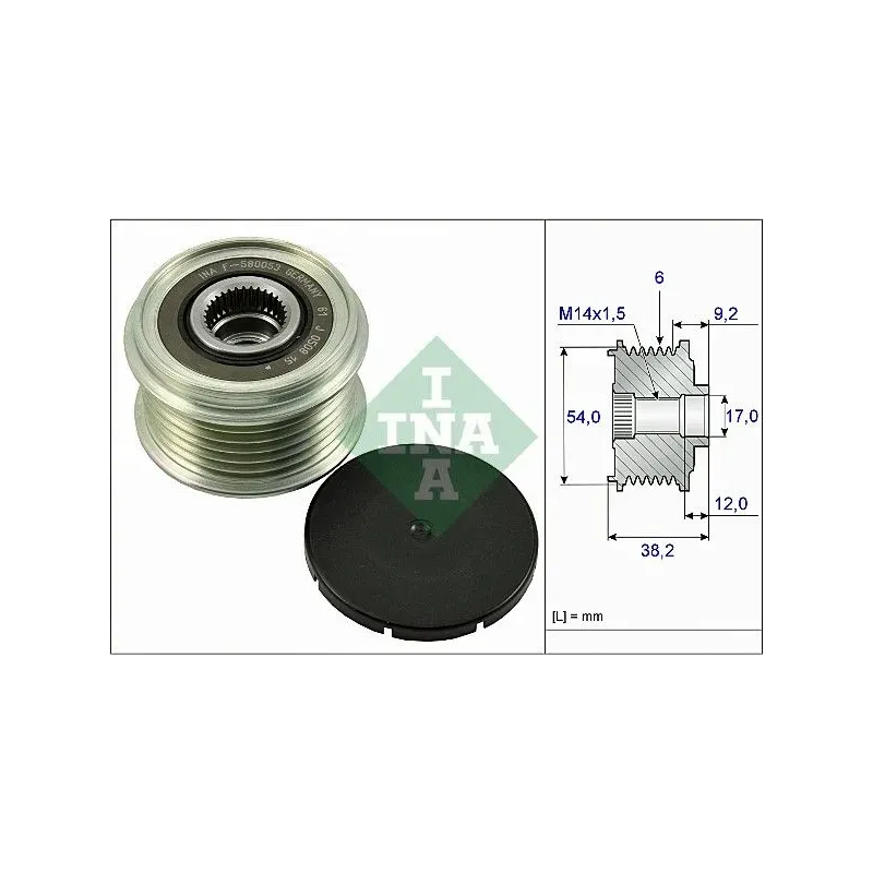 INA SCHAEFFLER 535026310 Rueda libre alternador