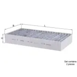 MAHLE LAK295/S Filtro, aire habitáculo