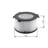 BOSCH 1987432056 Filtro, aire habitáculo