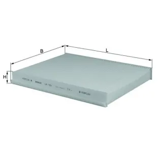 MAHLE LA153 Filtro, aire habitáculo