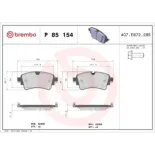 BREMBO P85154 Juego de pastillas de freno