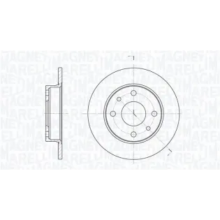 MAGNETI MARELLI 361302040169 Disco de freno (Unidad)