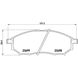 BREMBO P56094 Juego de pastillas de freno