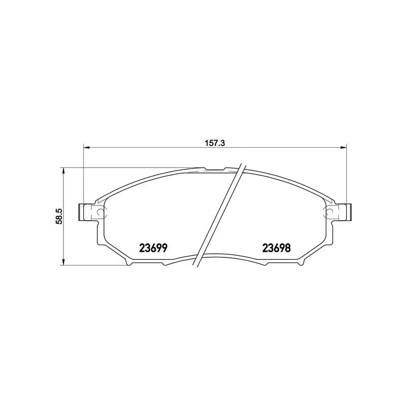 BREMBO P56094 Juego de pastillas de freno